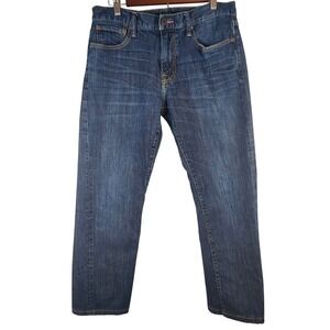 Lucky Brand 221 Straight Mens Dark Wash Denim Jeans Blue 32x32